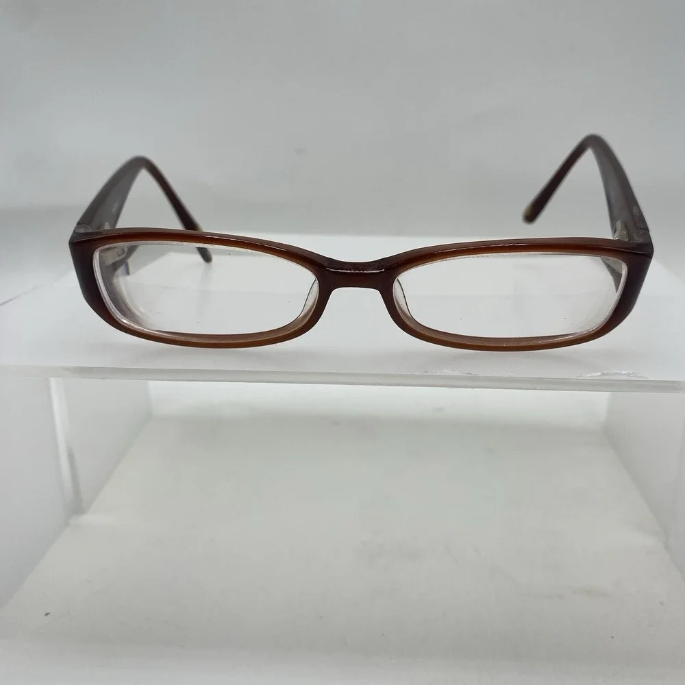 Bebe Eyeglasses Women FRAME ONLY Bejeweled 135 Smoked Topaz 728